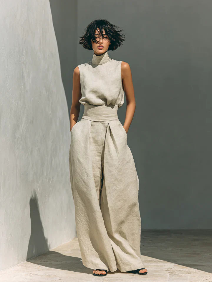 Flor | Sleeveless Wide-Leg Set