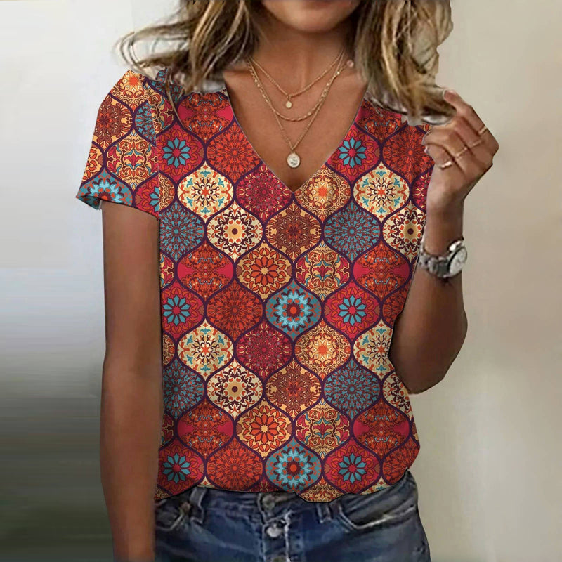 Zara | Vintage Ethnic Print T-Shirt