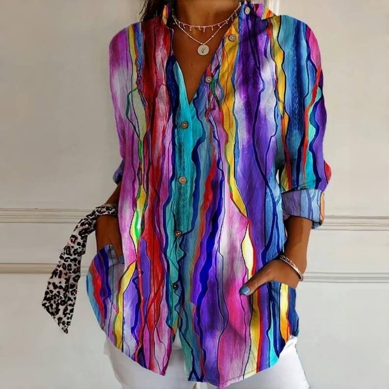 Martha | Colourful Purple Blouse