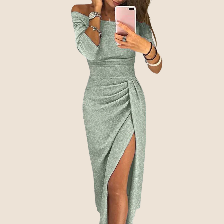 Stella | Halter Neck Maxi Dress
