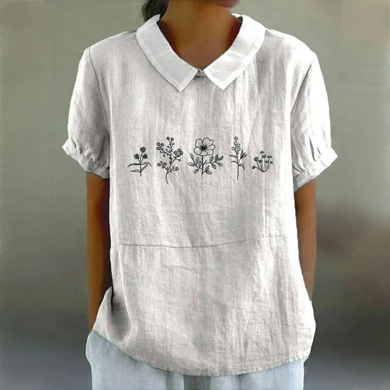 Pearl | Casual Floral Print Blouse