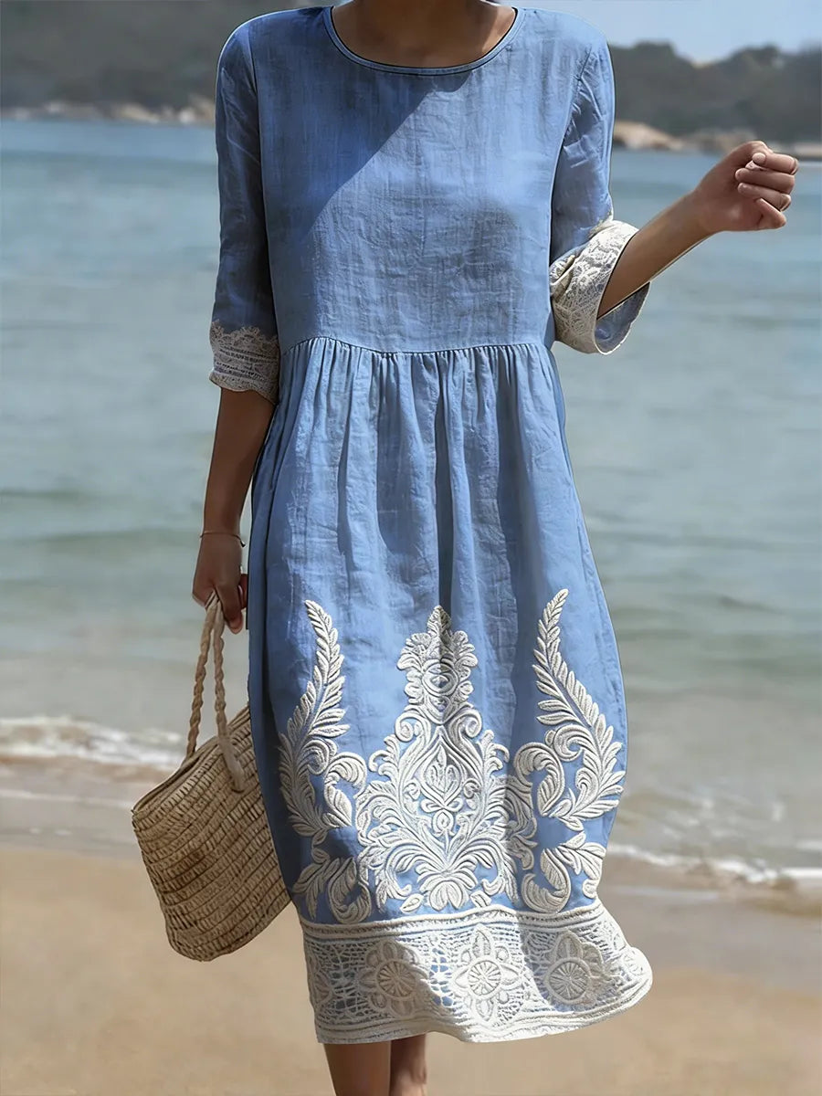 Eleanor | Botanical Midi Dress