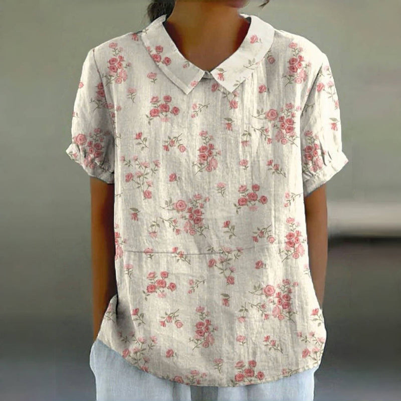 Chloe | Vintage Floral Print Blouse