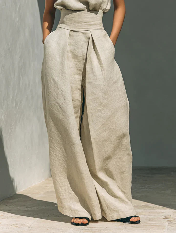 Flor | Sleeveless Wide-Leg Set