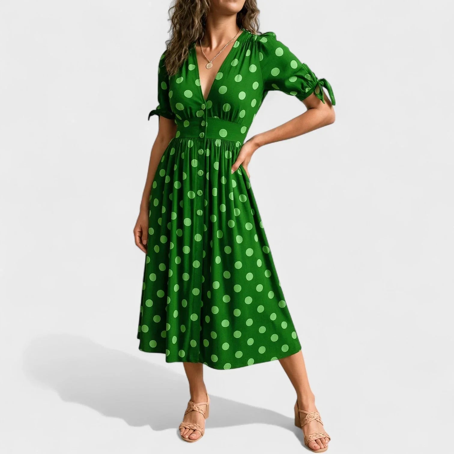 Valentina | Modern Dotted Dress
