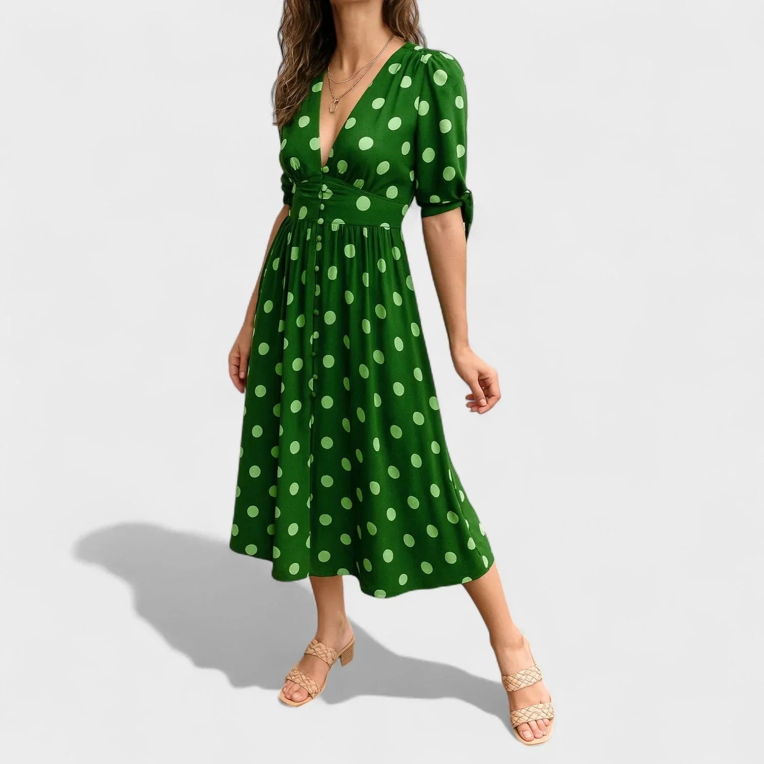Valentina | Modern Dotted Dress