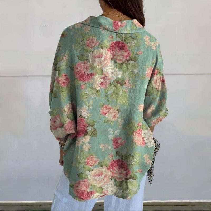 Susan | Vintage Floral Print Blouse
