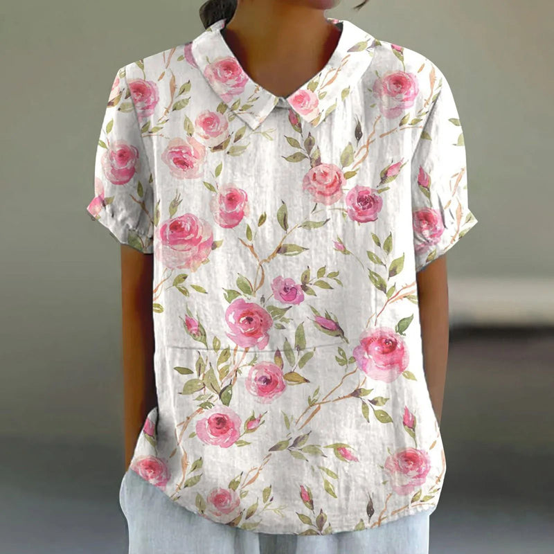 Ellie | Elegant Floral Print Blouse