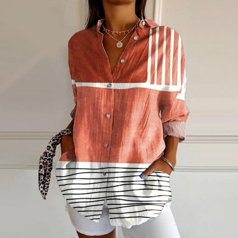 Betty | Block Striped Blouse