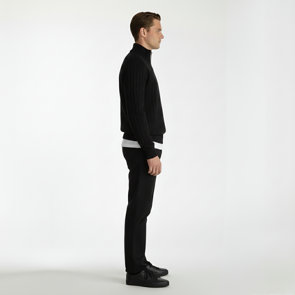 Heritage Staples Quarter-Zip Sweater