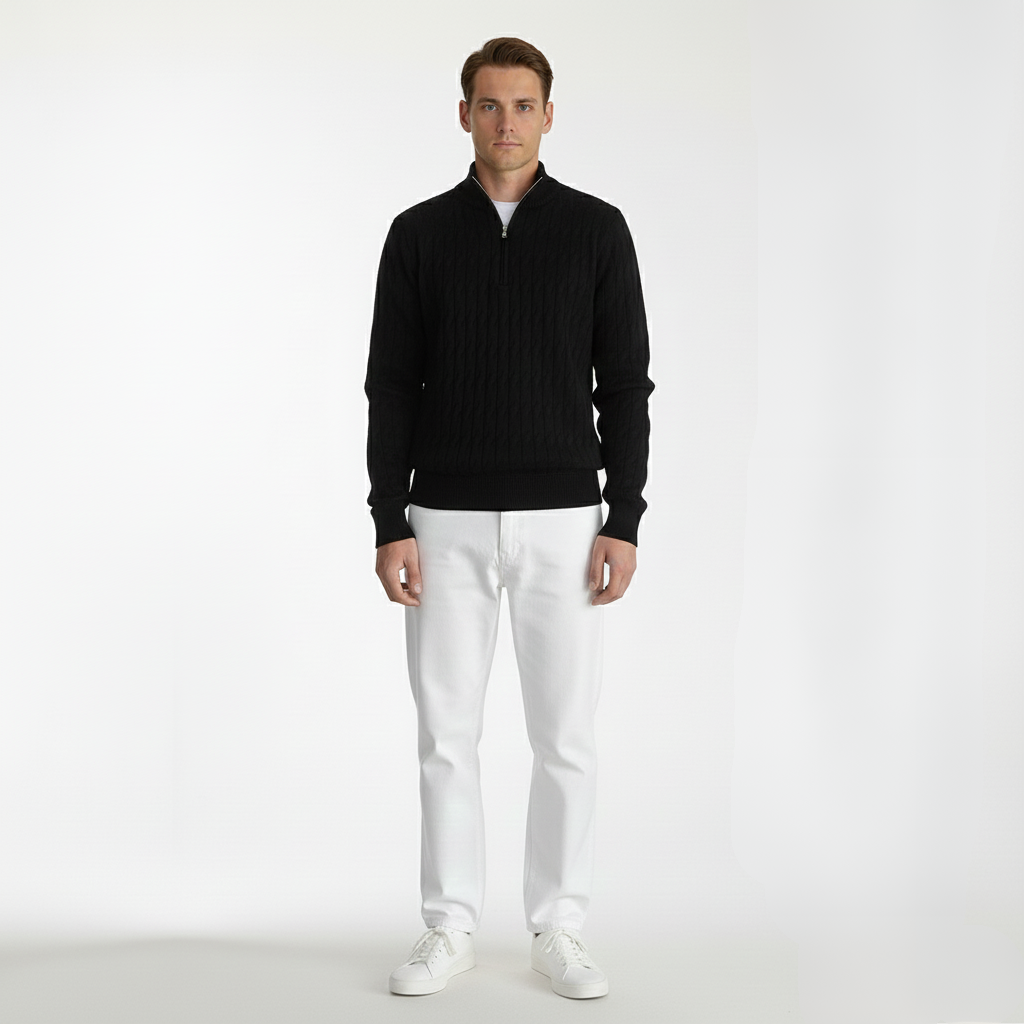 Heritage Staples Quarter-Zip Sweater
