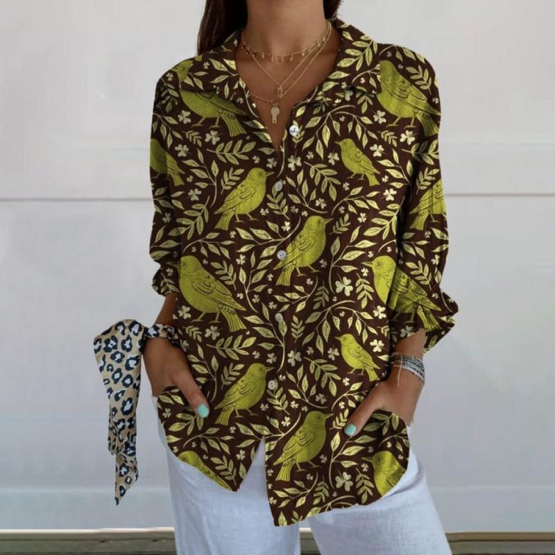 Donna | Leaf Print Blouse