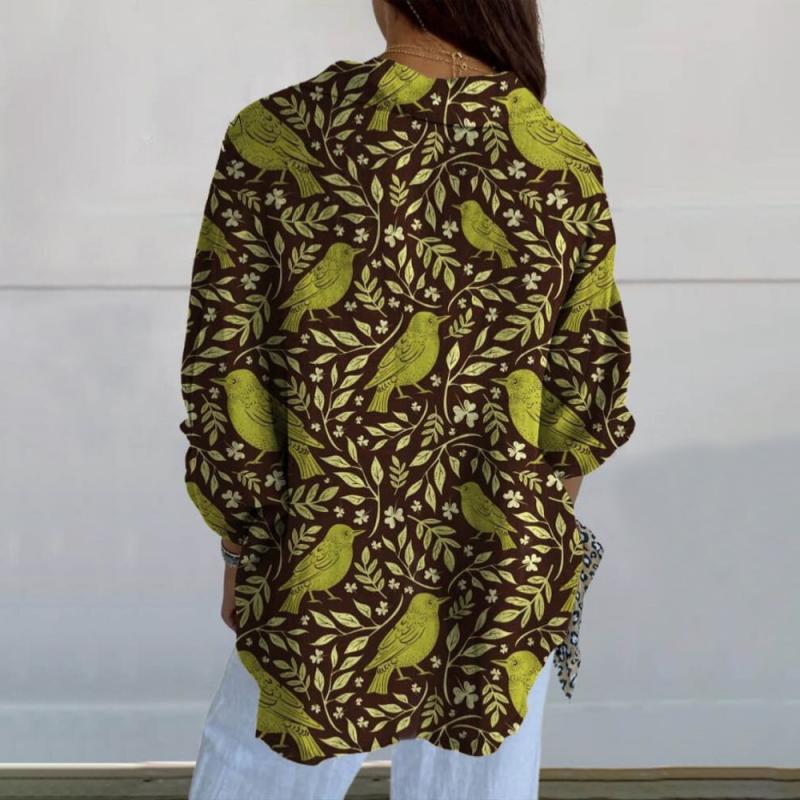 Donna | Leaf Print Blouse