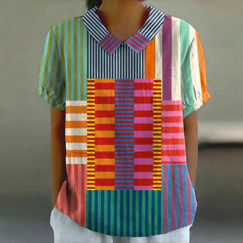 Zoe | Colorful Striped Blouse