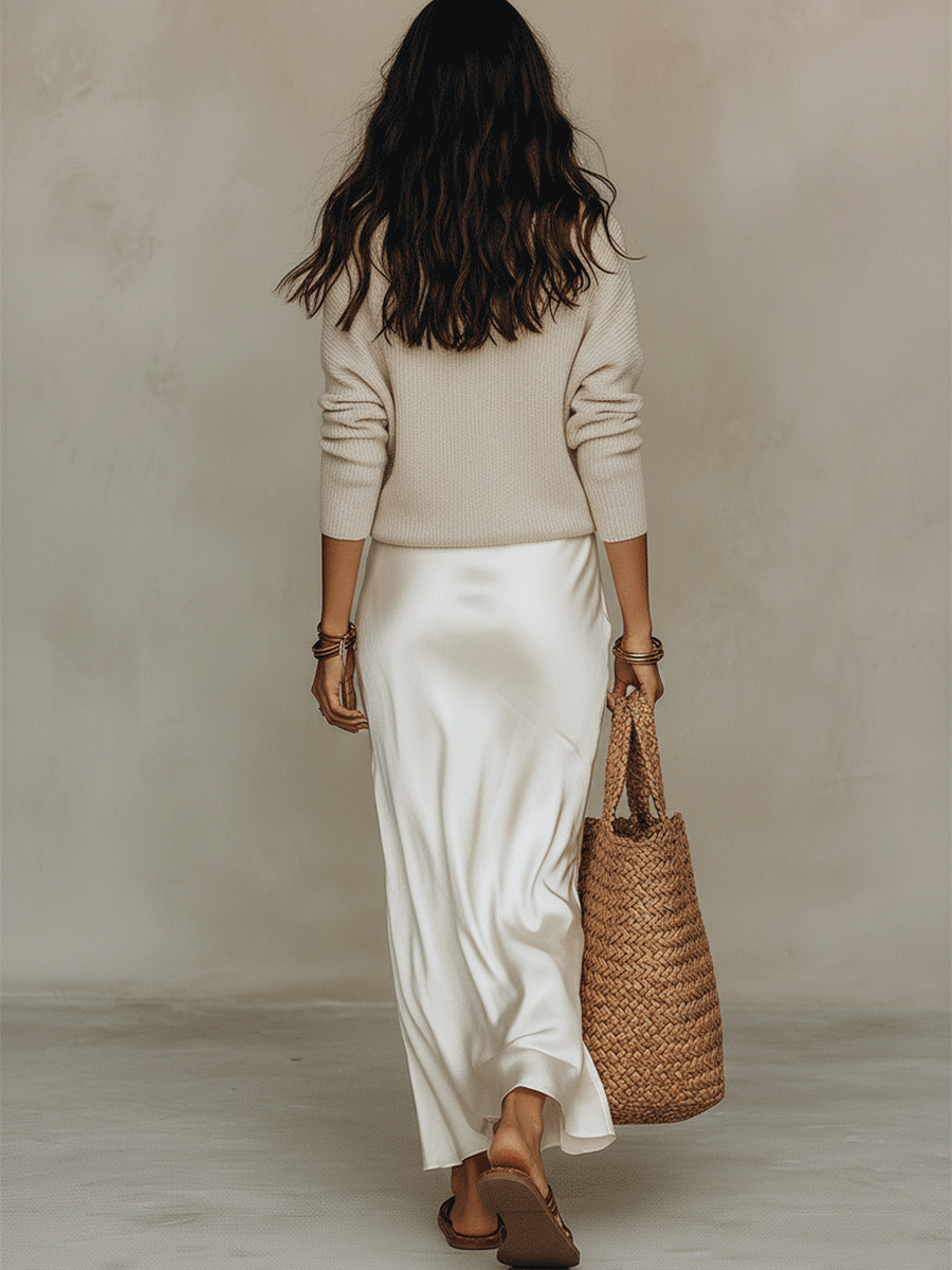 Chloe | Knit Top & Midi Skirt Set