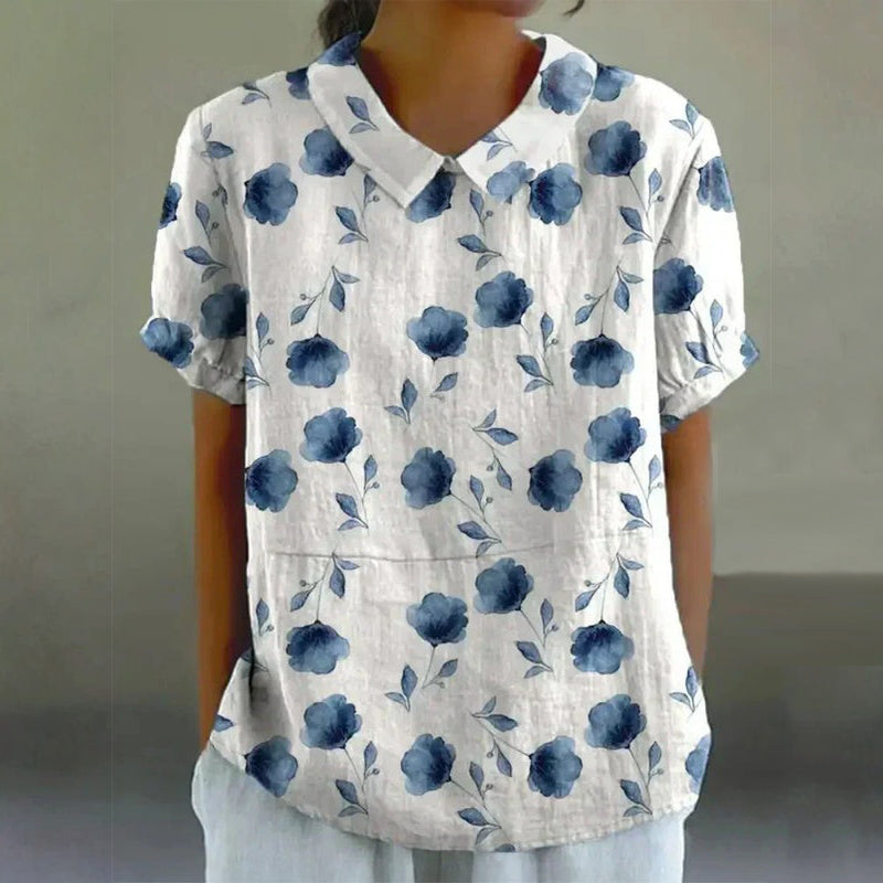Lily | Vintage Floral Print Blouse