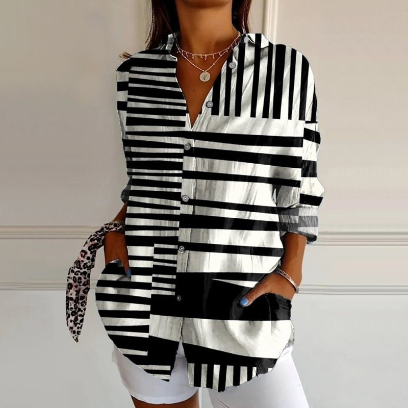 Carol | Casual Striped Blouse
