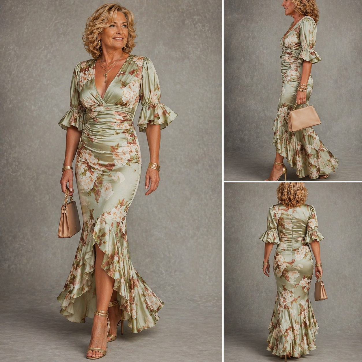 Kassy | Floral Ruffle Maxi Dress