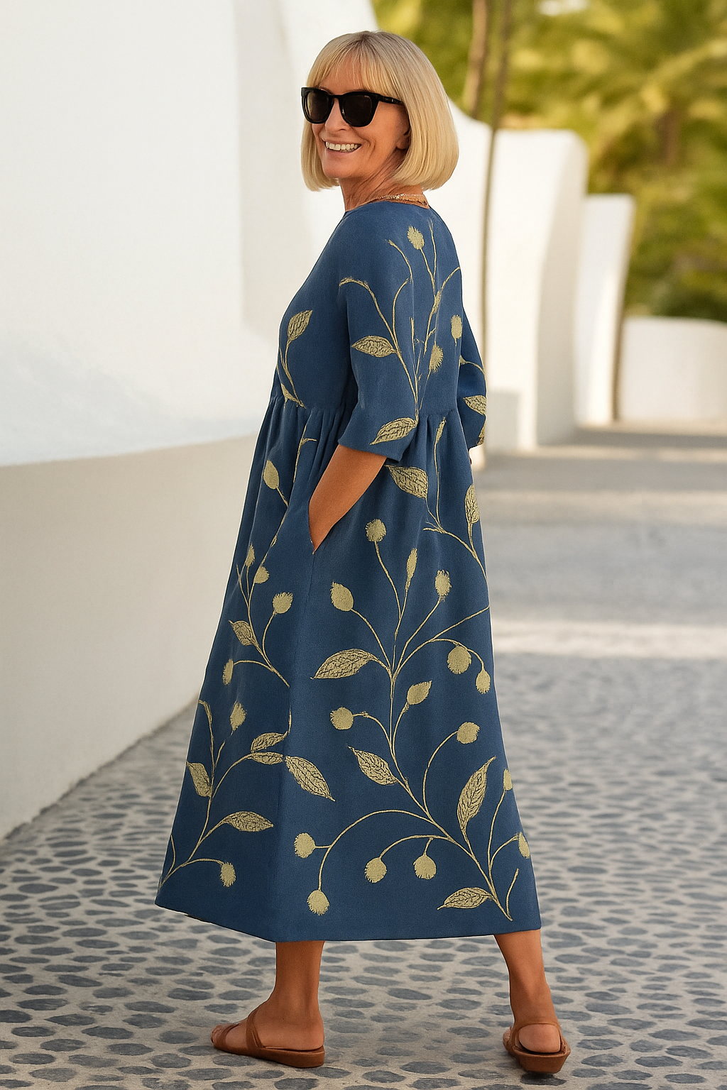 Eliza | Relaxed Floral Midi Dress
