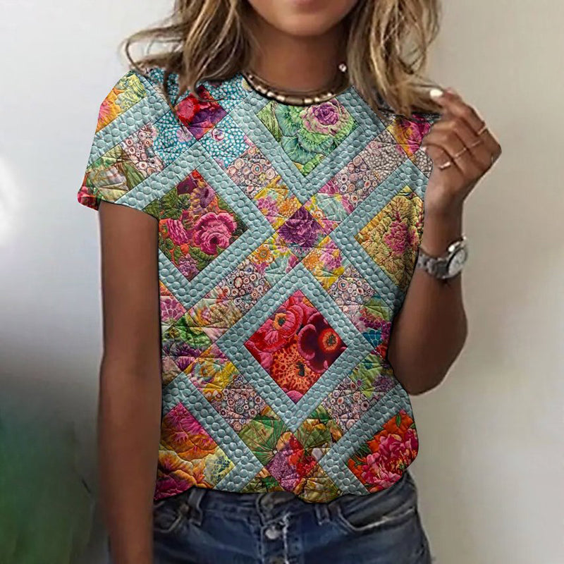 Fiesta | Vintage Floral Print T-Shirt