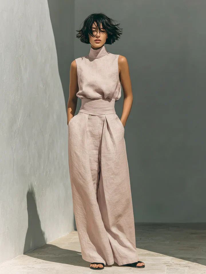Flor | Sleeveless Wide-Leg Set