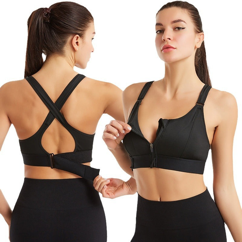 Lora - Fit Zip-Up Sweat-Proof Bra