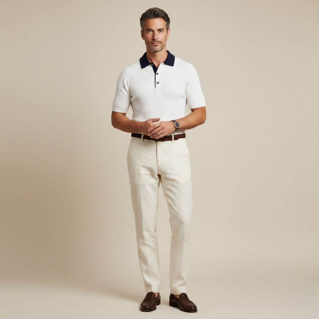 Heritage Staples Cannes Ribbed Polo