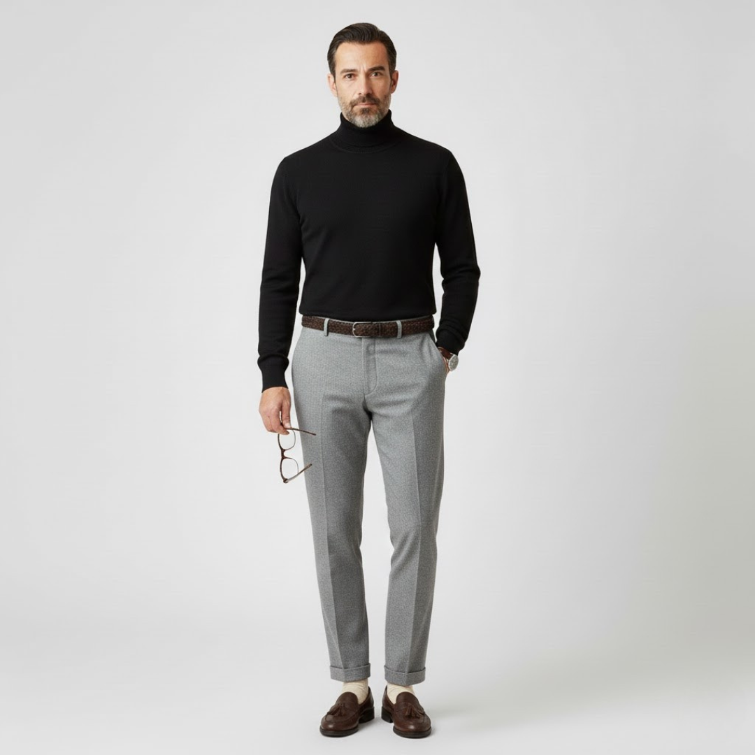 Heritage Staples Men’s Half-Turtleneck Sweater