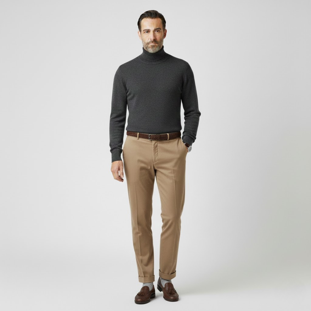 Heritage Staples Men’s Half-Turtleneck Sweater