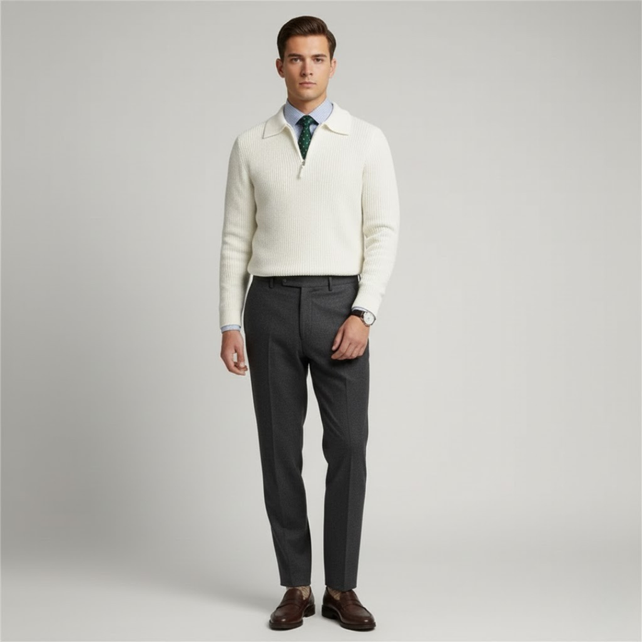 Heritage Staples Men’s Half-Zip Sweater