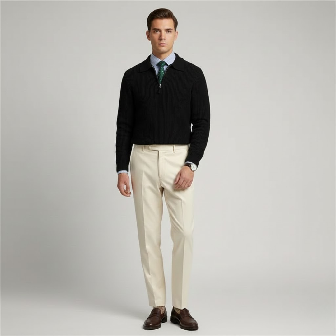 Heritage Staples Men’s Half-Zip Sweater
