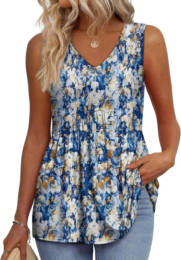 Mary | Peplum V-Neck Top