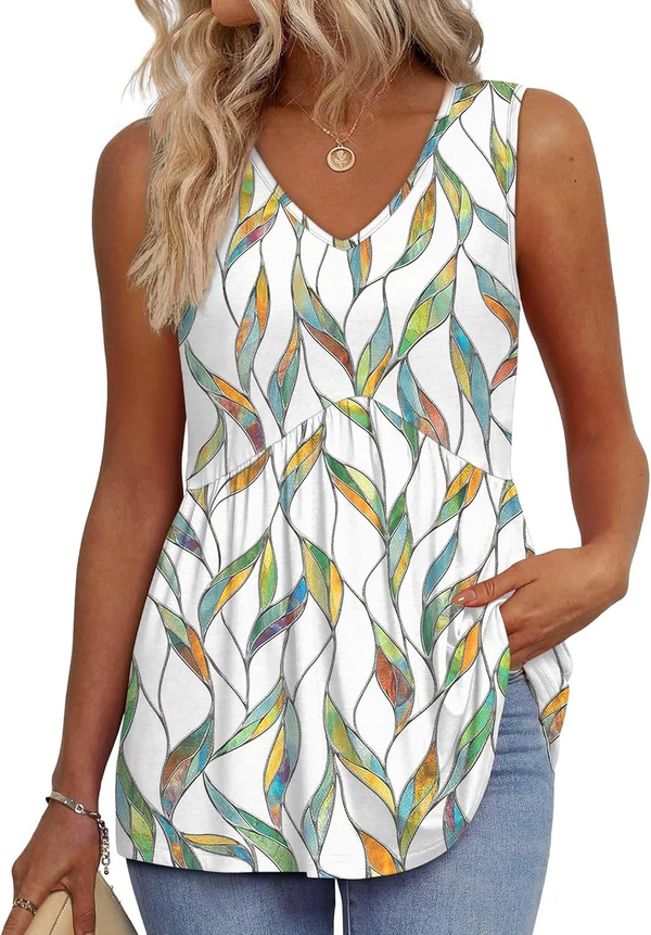 Mary | Peplum V-Neck Top