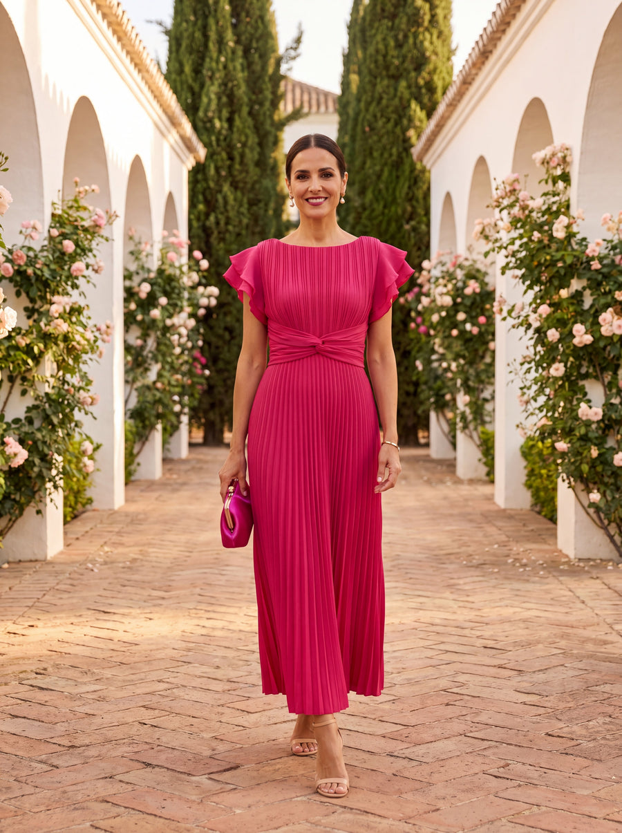 Lara | Classic Pleated Dress