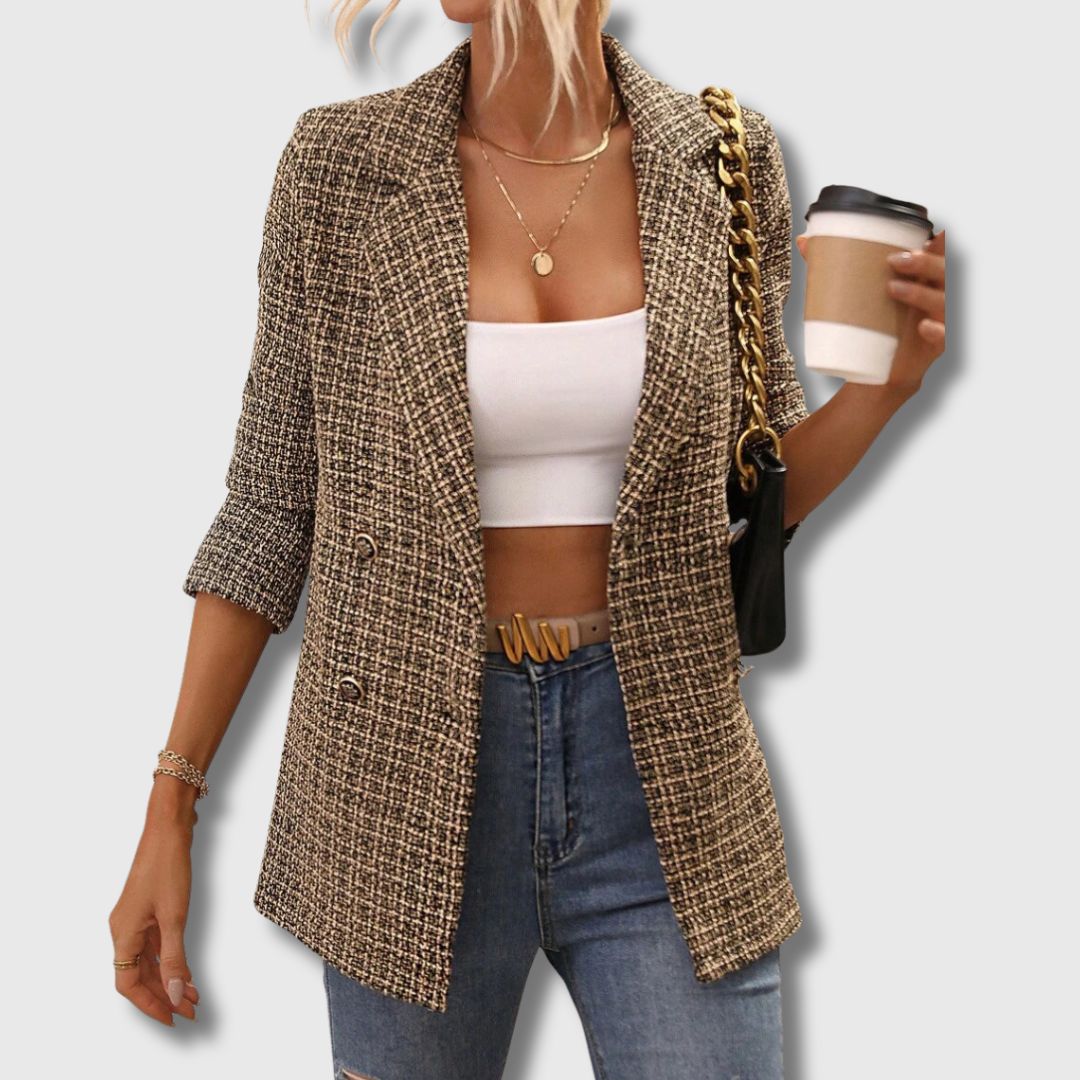 Tina | Chic Tweed Blazer