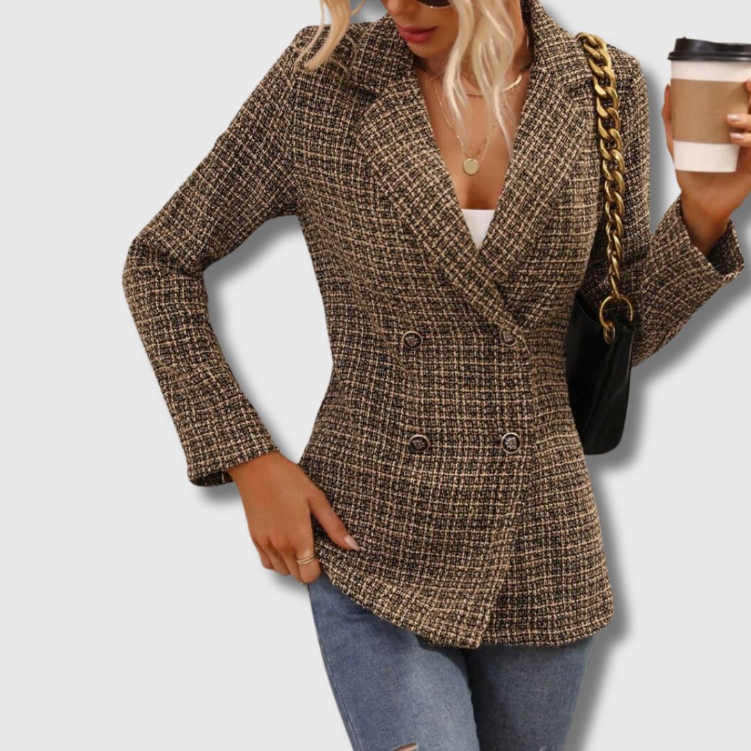 Tina | Chic Tweed Blazer