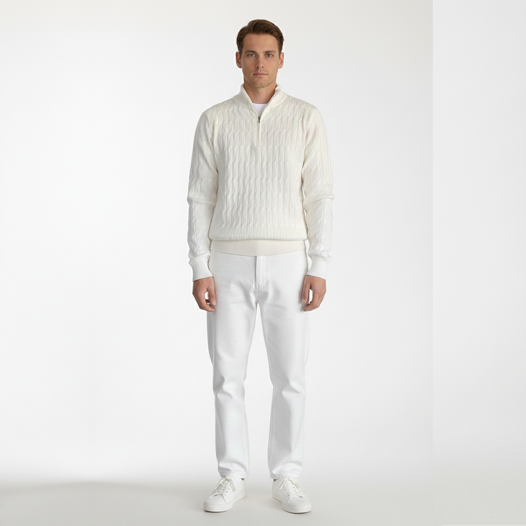 Heritage Staples Quarter-Zip Sweater