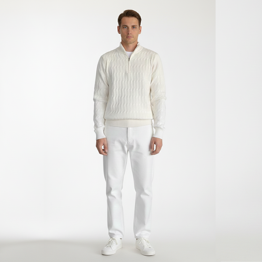 Heritage Staples Quarter-Zip Sweater