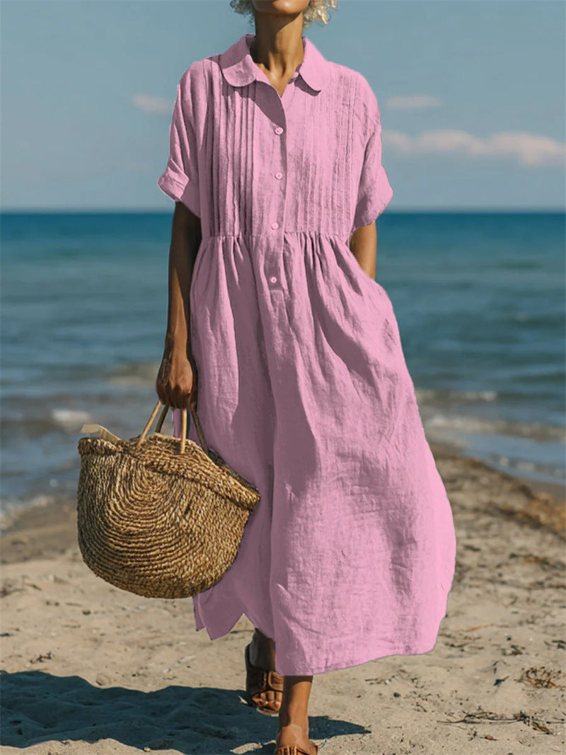 Evelyn | Relaxed Button Dress