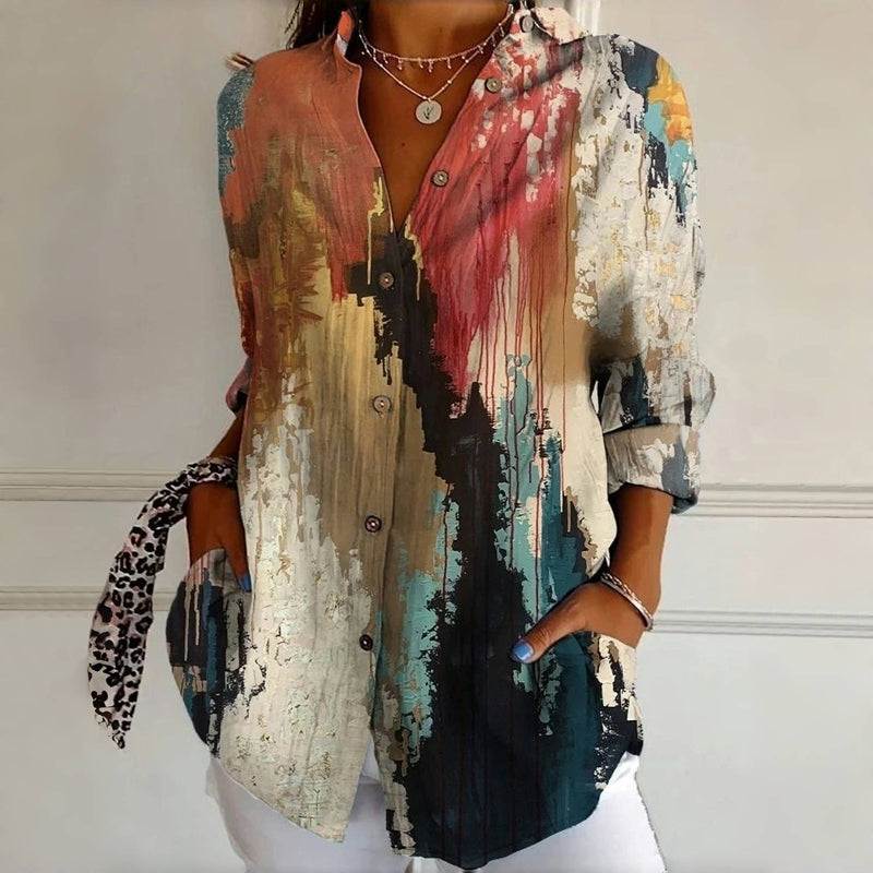 Theresa | Vintage Gradient Blouse