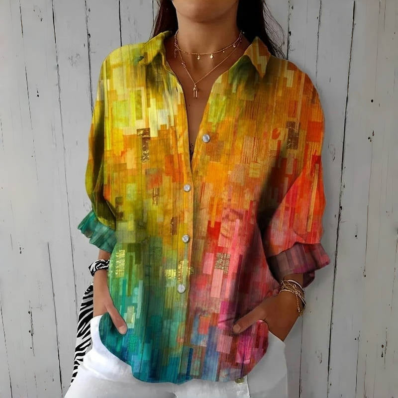 Emma | Vintage Colourful Blouse