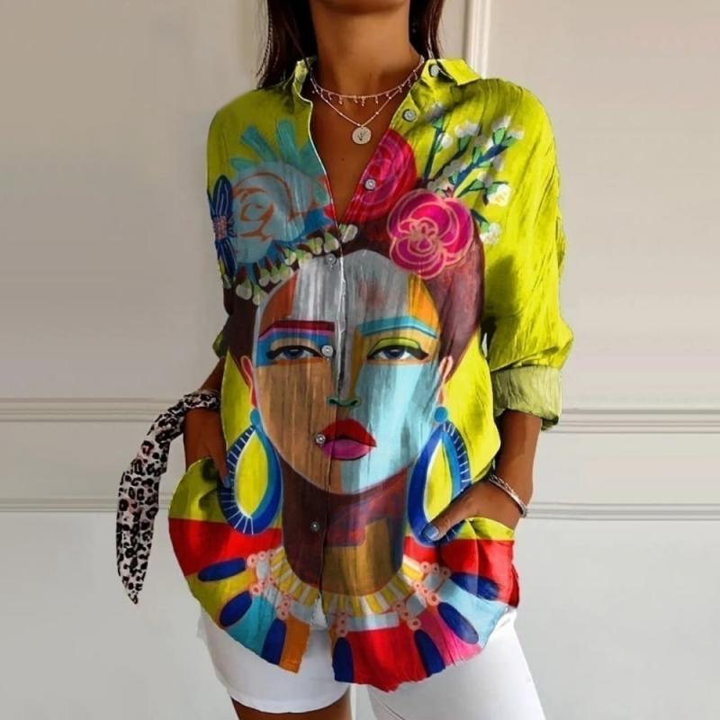 Nancy | Abstract Print Blouse