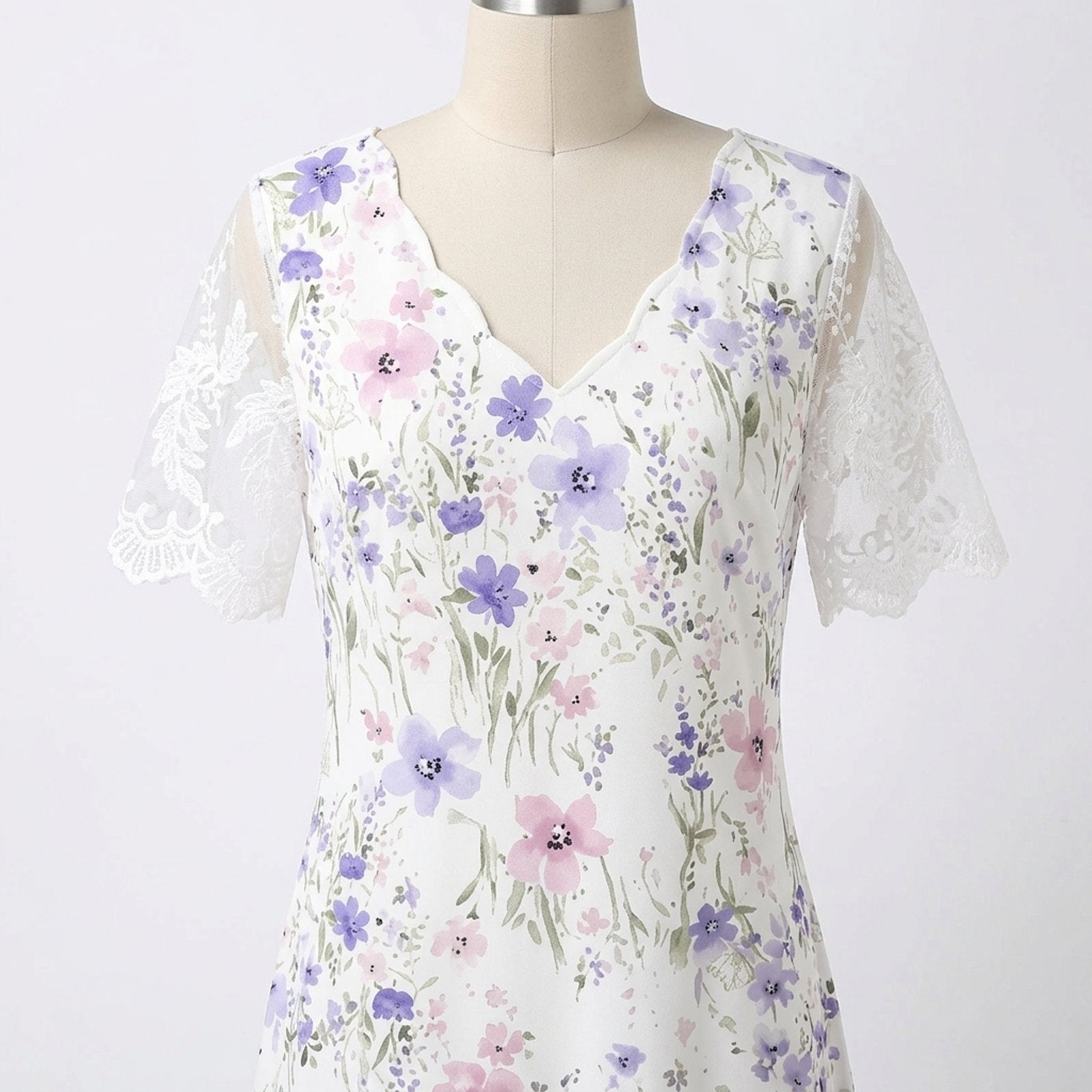 Eleanor | Floral Print Midi Dress